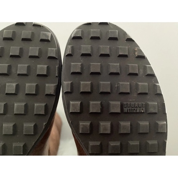 Stuart Weitzman Brown Leather Tall Knee High Riding Flat Boots Women's US Size 6 - Picture 13 of 15